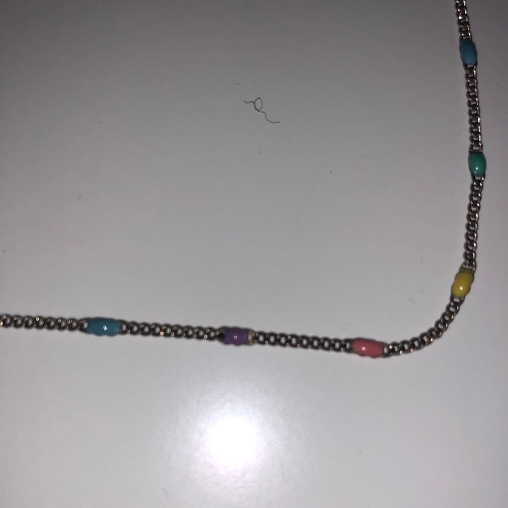 colorful bead choker